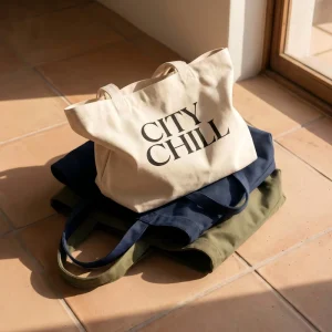 Custom Logo Women Oversize Large Capacity Weekend Party Reusable Gym Beach Canvas Letter Pattern Long Rope Shopping Tote Bag