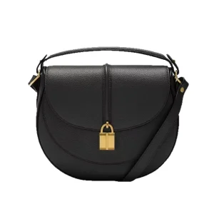 Custom Logo Women Vintage Saddle Bag Genuine Leather Shoulder Crossbody Bag for Commuting Wedding Dinner Christmas