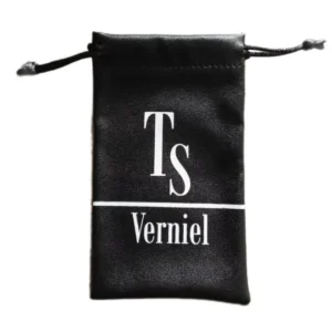 Custom Logo and Size Small PU Bags Faux Leather Drawstring Jewelry Storage Packaging Pouches