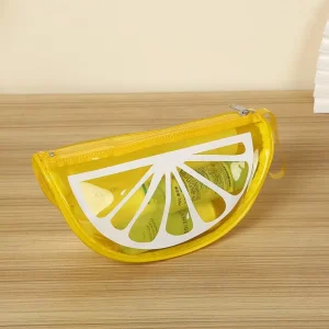 Custom Made Lemon Clear Clutch Purse Bag Waterproof Bag Pouch Bags