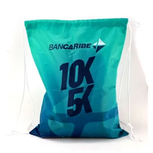 Custom Marathon Drawstring Backpack Personalized Logo Letterpress Printed Breathable Waterproof Oxford Cloth Casual Sports