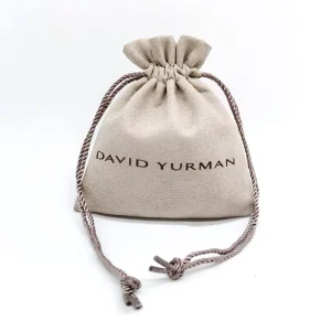 Custom Microfiber Jewelry Packaging Bag Drawstring Pouch with Logo Micro Suede Jewelry Bag Drawstring Packaging Pouch Container
