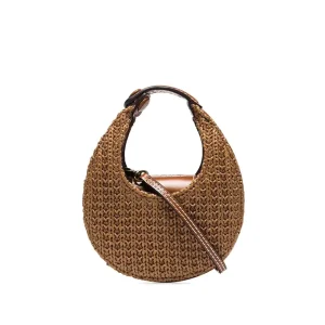 Custom New Design High Quality Straw Woven With Leather Fashion Portable Handbag Crossbody Bag For Women