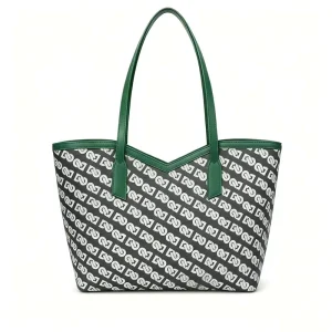 Custom OEM ODM Large Capacity Office Lady Purse High Quality Luxury Tote Bag Leather Canvas Coated Printing Handbag for Women