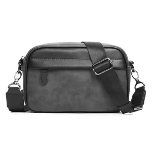 Custom Oem Design Men Cellphone Crossbody Shoulder Leather Small Sling Bag