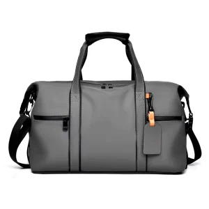 Custom Oxford Water Resistant Travel Duffel Bags Men’s Fitness Shoulder Bag with Zipper Closure Short Distance Business Use