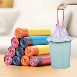Custom Packaging Disposable Plastic Medical Kitchen Auto Car Drawstring Garbage Rubbish Trash Bag