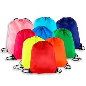 Custom Peasonable Price Small Polyester Drawstring Bag with logo