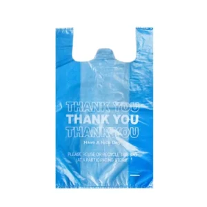 Custom Plastic T Shirt Bags Thank You Vest Carrier Plastic Bags Restaurant Retail Grocery Disposable Shopping Supermarket Bag