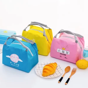 Custom Polyester Food Insulated School Thermal Lunch Bags for Children Insulated Lunch Bag For Women Custom Logo Lunch Bag