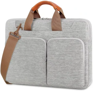 Custom Polyester Nylon Canvas Oxford Material 15.6 Inch Modern Briefcase Laptop Sleeve Case Protective Computer Bag