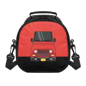 Custom Portable Picnic School Storage Bag Fun Car Model Patterns Print on Demand Insulated Kids Lunch Bag With Shoulder Strap