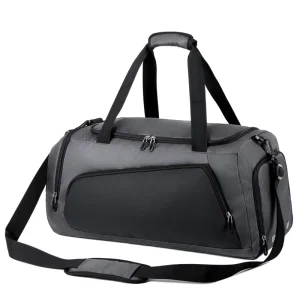 Custom Print Gym Bags with Logo Yoga Duffel Tote Bolsas Deportivo Portable Davy Blue Color Weekend Overnight Travel Duffle Bag