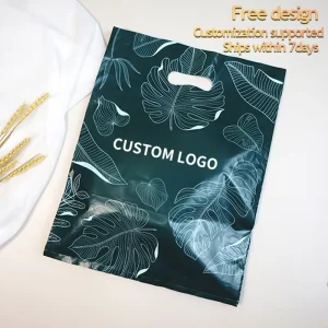 Custom Printed Durable PE Plastic Shopping Bag Eco Friendly PVC Matte Zipper Wallet Modern Packaging Design XYF Brand