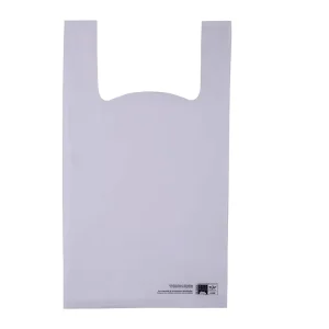 Custom Printed Eco Friendly T Shirt Grocery Shop Bags 100% Compostable Biodegradable T Shirt Clothing T Shirt Shop Bags