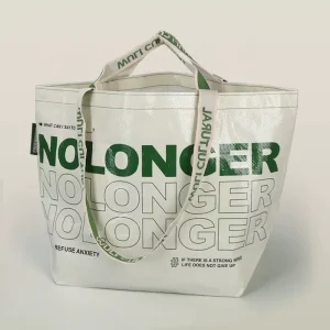Custom Printed Recycled Fold Pp Woven Laminated Shopping Tote Bag