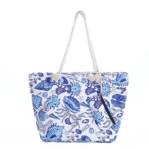 Custom Promotion Summer Beach Tote Bag Waterproof Beach Bag for Seaside Trips