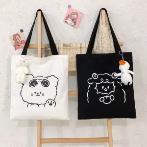 Custom Promotional Foldable Canvas Tote Bag Reusable Shopping Bag with Printing Custom Logo