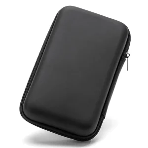 Custom Protective Travel Shockproof EVA PU+Velvet Shell Data Cable Storage Bag Large Capacity Portable Anti-fall SSD Zipper 2-3