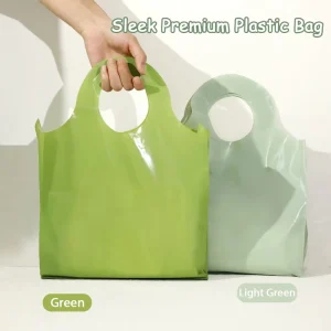 Custom Recycled LDPE Plastic Shopping Bags Reusable Grocery & Boutique Clothing Bags for Retail Supermarket & Home