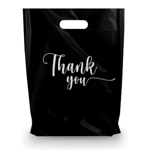 Custom Retail Shop Grocery Store Gift Packaging Bag Birthday Party Wedding Shopping Bag Print the logo Thank You Plastic Bag