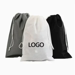 Custom Reusable Draw String Nonwoven Fabric Dust Bag Eco Friendly Non-Woven Shoes Cover Storage Pouch Non Woven Drawstring Bag