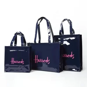 Custom Small MOQ OEM Logo Large Clear PVC Tote Bag Shoulder Beach and Shopping Bag with Own Logo