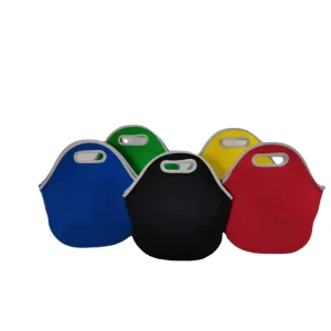Custom Sublimation Cooler Bag Waterproof Neoprene Food Carrier Tote for School Work Travel for Lunch Bags