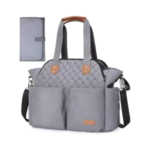 Custom Tote Messenger Baby Nappy Changing Bag Baby Diaper Caddy Organizer Mommy Nappy Bag