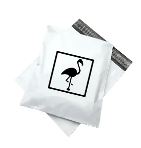 Custom Transparent Biodegradable Flat Bag for Apparel Packaging Drawstring Closure Customizable Size