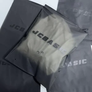 Custom Transparent Plastic Clothing Ziplock Package Zip Bag Frosted Zipper Bag with Logo Zip Lock Bag
