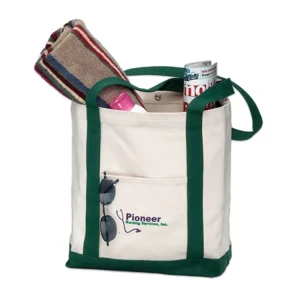 Custom Two Tone Boat Bag 12 Oz. Heavy Cotton