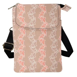 Custom Unisex Geometric Pattern Foldable Phone Bag Mini Polyester Messenger Bag YOUR Brand Model D80