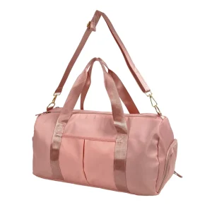 Custom Unisex Gym Bag Swimming Bag Polyester Travel Weekend Duffle Recycled RPET With Shoe Compartment Nylon Bag