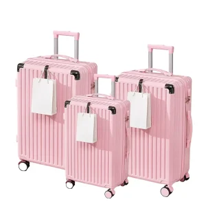 Custom Unisex Travel Bag Luggage Set 20 24 28 Inch with Spinner Caster Wheel and Lock Suitcase Set
