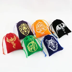 Custom Velvet Drawstring Jewelry Bag Necklace Storage Pouch with Logo Soft Suede Velvet