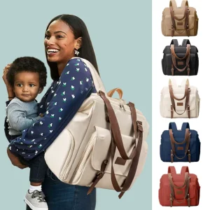 Custom Waterproof Baby Diaper Bag Backpack Multifunctional Portable Luxury Mommy Baby Bag Fashion Big Capacity Mon Bag