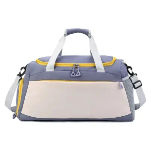 Custom Weekender Small Fitness Workout Sports Duffle Gym Bag for Men Women with Wet Pocket Shoes Compartment