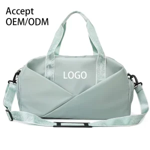 Custom Womens Gym Bag Dry Wet Separation Yoga Swim Crossbody Duffel Tote Large Capacity Polyester Lining Closure Free Bag