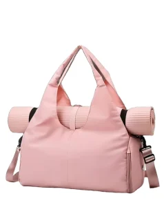 Custom Your Brand Fashion Stylish Large Waterproof Oxford Tote Duffle Bag for Women Gym Fitness Yoga Mat Holder Shoes