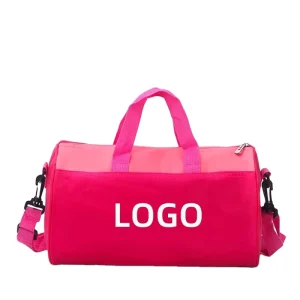 Custom logo Foldable Pink Dance Duffel Bag Large Travel Sport Gym Ballet Dance Costume Bag Girl Yoga Duffle Bag