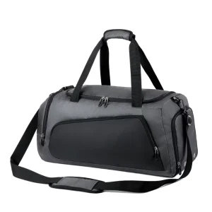 Custom logo Men’s Sports Shoulder Bag Gym and Tennis Crossbody Large Fitness Bag with Shoe Compartment for Travel and Workouts