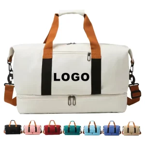 Custom logo Oxford Waterproof Duffel Bag Outdoor Gym Yoga Tote Bag for Women Lightweight Fitness Bag