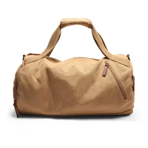 Customer Logo Canvas Gym Bag for Women Men With Shoe Compartment Large Capacity Travel Weekend Duffel Bag Carry on Bag for Yoga