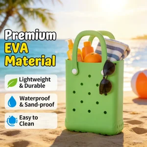 Customizable DIY Cartoon EVA Mini Crossbody Beach Handbag Water Resistant Portable with Storage Pocket OEM Pattern Available