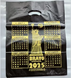 Customizable Die cut Handle Recyclable HDPE Plastic Bags with Punch Hole for Shopping Factory Sale