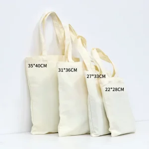 Customizable Size Solid Color Canvas Tote Bag Custom Canvas Tote Bag Canvas Shoulder Bag Plain Custom Canvas Tote Bag Custom