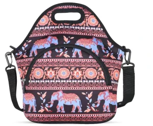 Customizable Student Lunch Bag for School Travel Adjustable Shoulder Strap Insulated Portable Lightweight Durable Use