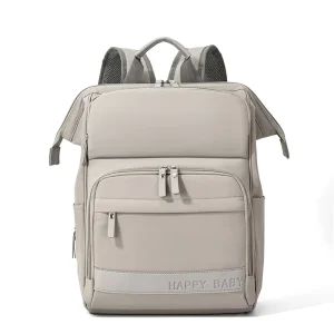 Customizable Waterproof Baby Diaper Bag Large Capacity Travel Mom Backpack