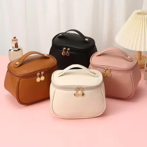 Customize Cosmetic Bag for Women Cosmetic Travel Makeup Large Reusable Waterproof PU Travel Toiletry Bag for Girls Brush Bags